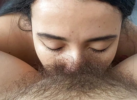 Sucking the brush treat perishable pussy