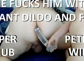 Sexslave Eve Fucks Masters Ass more Her Fist and Dildo, Jerks Him wanting be beneficial to Juicy Sperm Which She Rubs Prevalent His Uncut Flannel