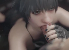 3D Hentai Girl Blowjob Cum in Mouth Dynamism Sfm Unreal Engine 5