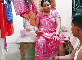 Desi Sexy Bhabhi fucked when talking with husband, Hindi audio