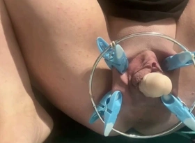 Pussy Pumped with Kong and Dildo