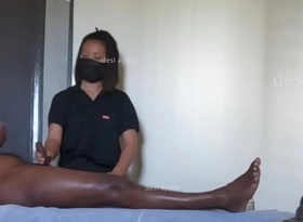North east girl happy fulfilling massage in spa
