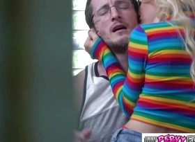 Dad Keep on tenterhooks Petite Teen Getting Pounded by Her Step-brother - Kenzie Reeves