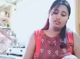 Swathi naidu enjoying while cooking with her boyfriend