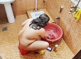 Pakistani Bigass Step Mummy in Shower increased by Help Alien Stepson