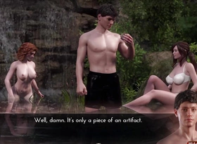 Hannah and Chole Help William Cum