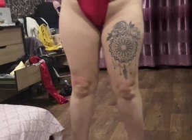 Nice Red Jumpsuit and I Love Latex XXX