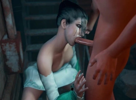 3D Cute Skinny Chinese Cosplay Model Have Hand Job Sex