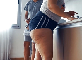 My Fat Ass Latina Made & Stepmom Wearing a Rave at on put emphasize Kitchen