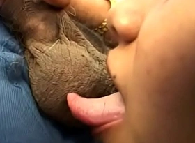 Indian whore gets her pussy fucked by way of interracial threesome thither studs